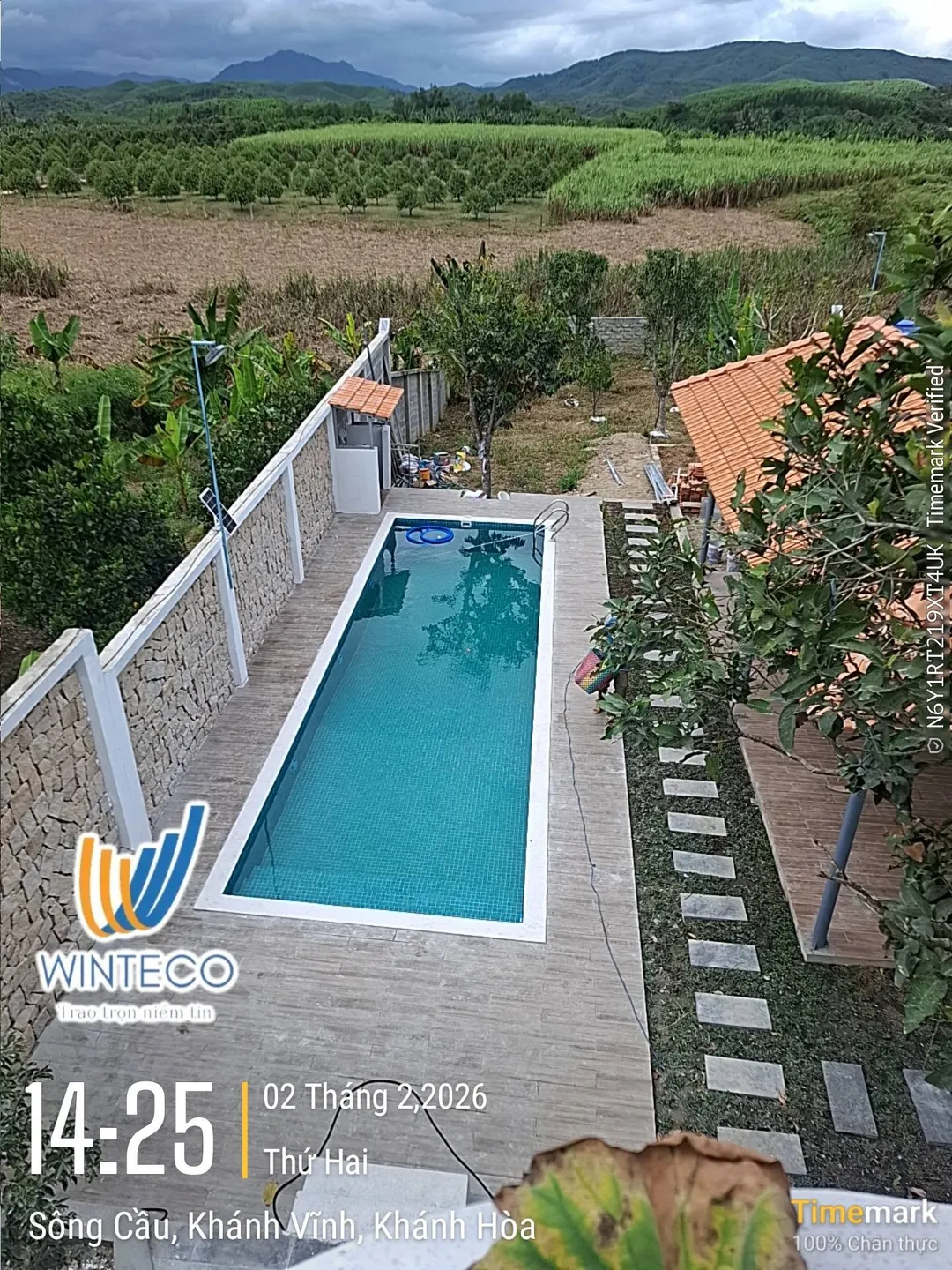Bể bơi gia đình 5x10m tại Khánh Vĩnh, Khánh Hòa